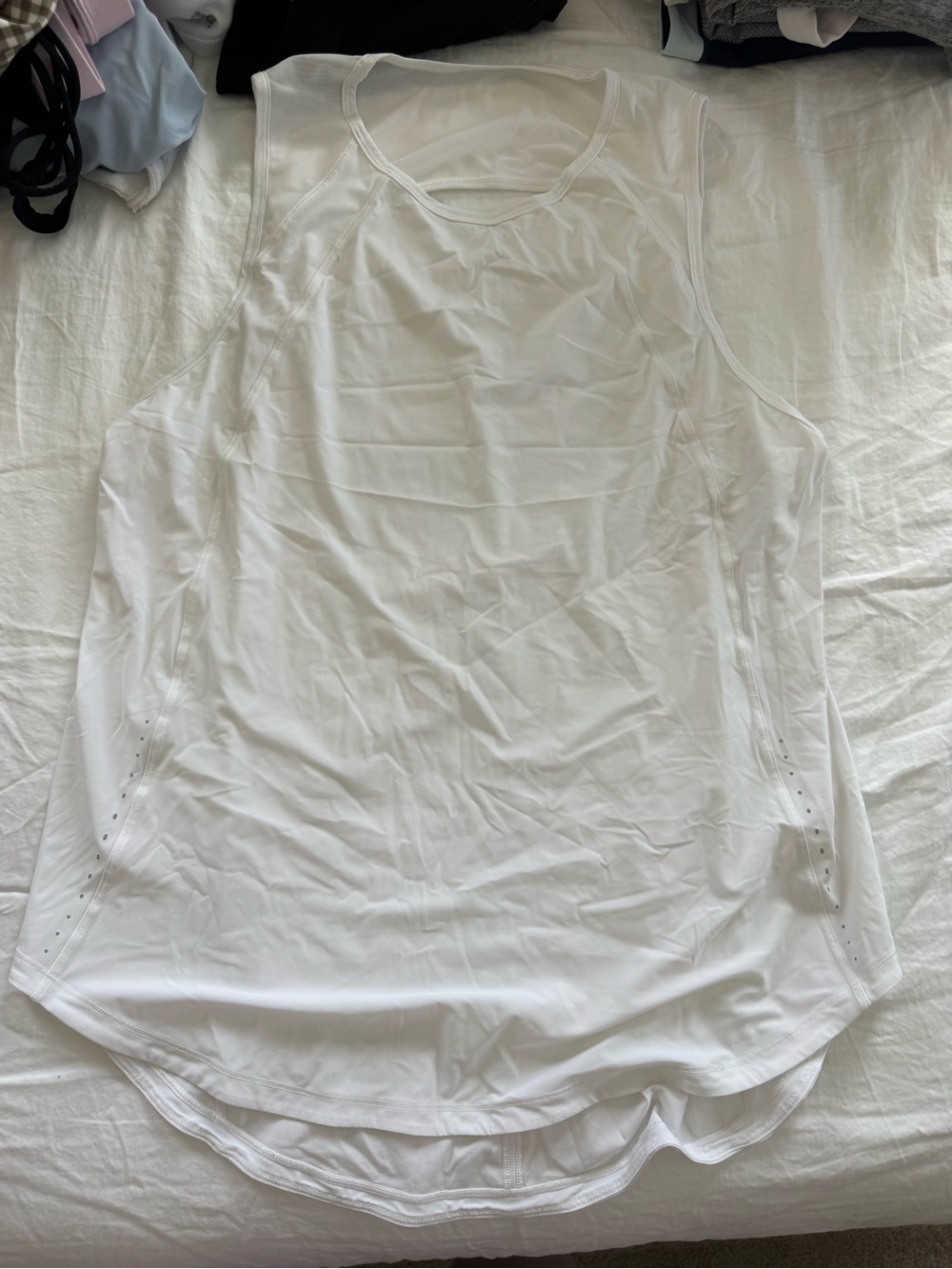 lululemon athletica White Racerback Tank Top